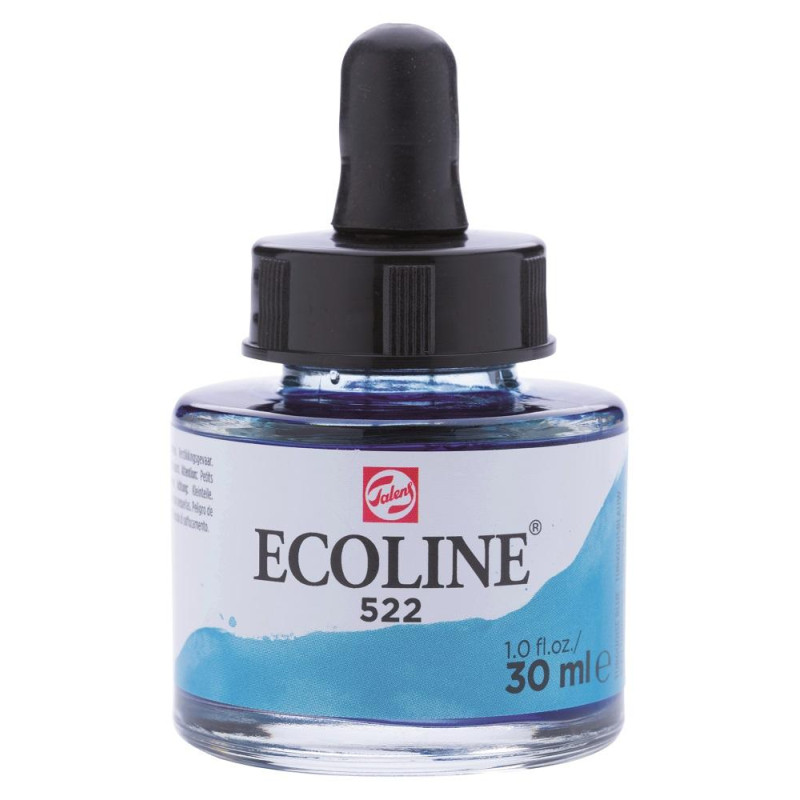 Bleu turquoise - Encre aquarelle Ecoline 30ml de Talens