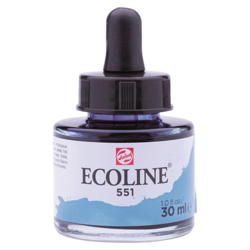 Bleu ciel clair - Encre aquarelle Ecoline 30ml de Talens