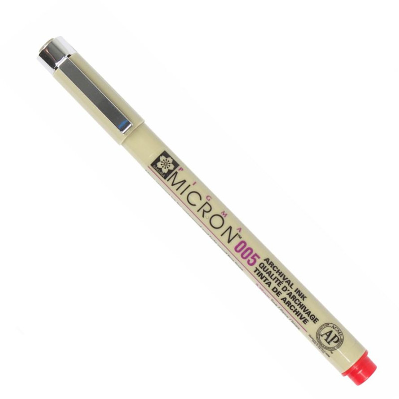 Feutre pigma Micron calibré 0,2 mm -005- Sakura Rouge