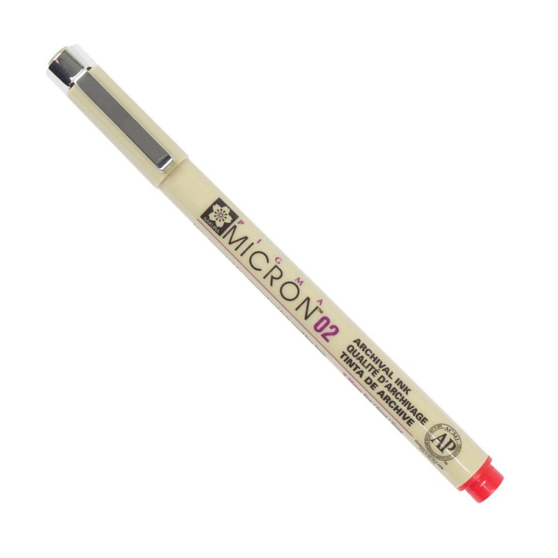 Feutre pigma Micron calibré 0,3 mm -02- Sakura Rouge