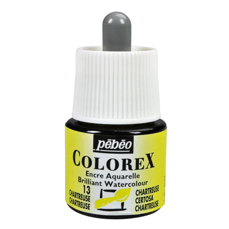 Chartreuse - Encre aquarelle Colorex 45ml Pébéo*