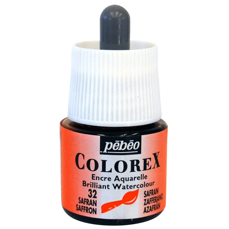Safran - Encre aquarelle Colorex 45ml Pébéo