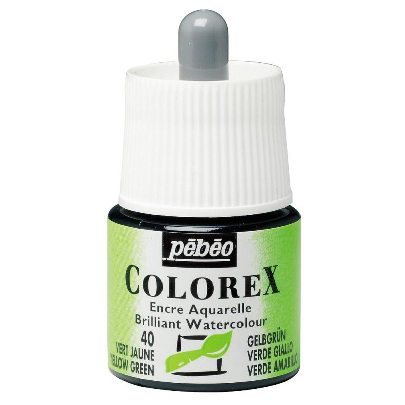 Vert jaune - Encre aquarelle Colorex 45ml Pébéo