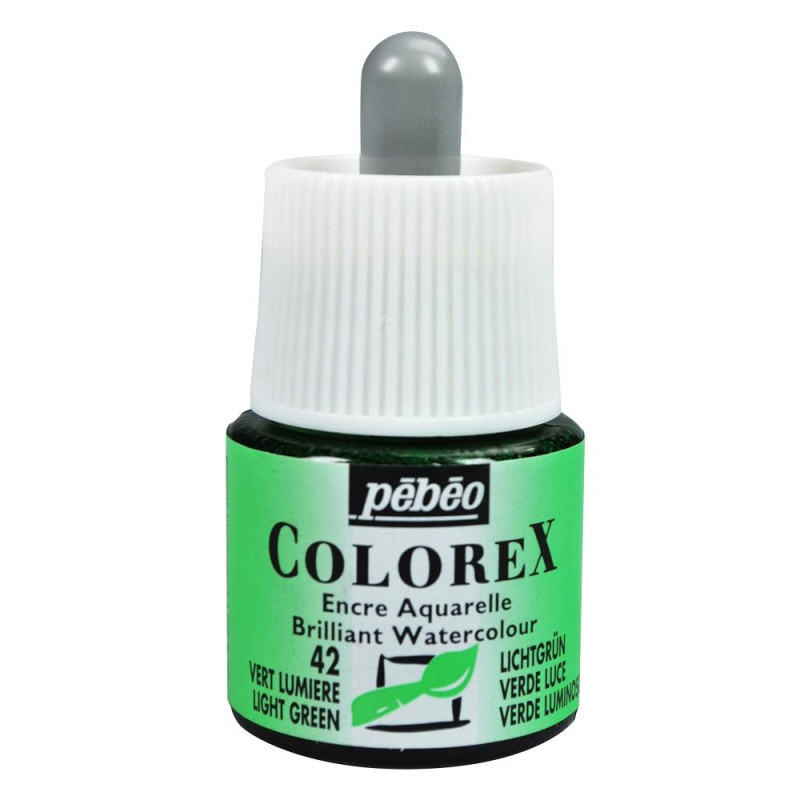 Vert lumière - Encre aquarelle Colorex 45ml Pébéo