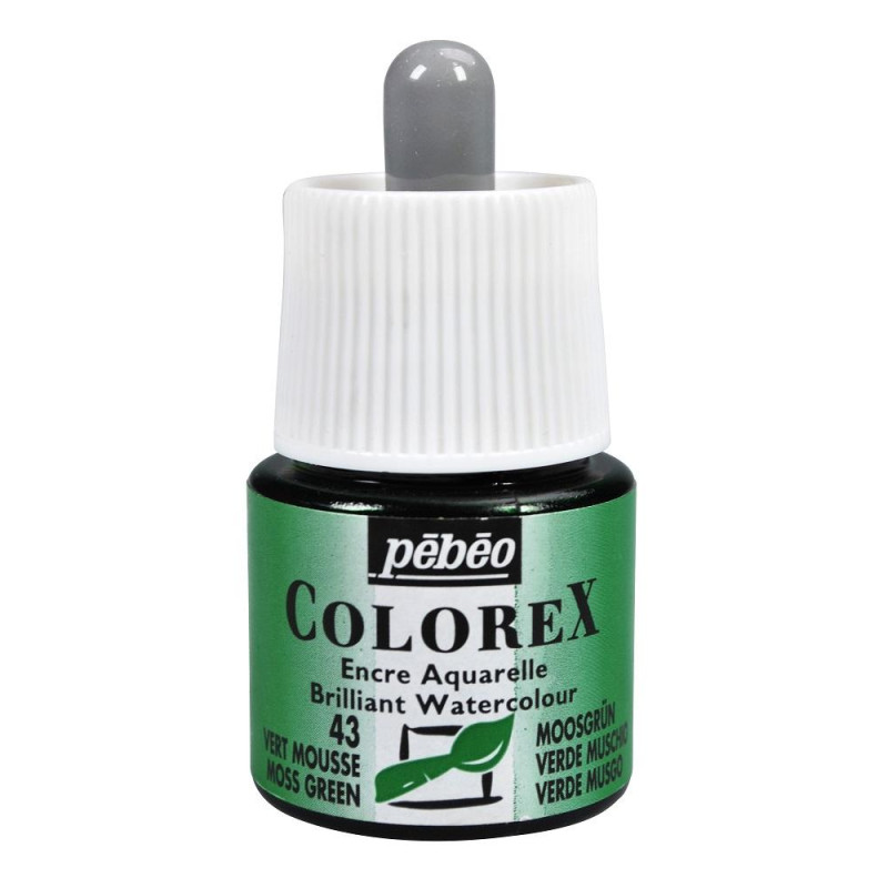 Vert mousse - Encre aquarelle Colorex 45ml Pébéo