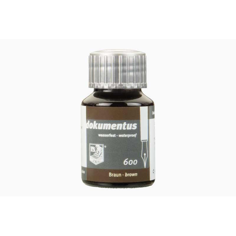 Brun - Encre Dokumentus pour Stylo Rohrer & Klingner 50ml