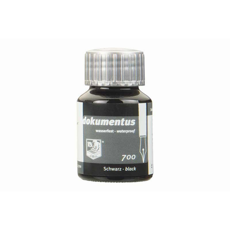 Noir - Encre Dokumentus pour Stylo Rohrer & Klingner 50ml