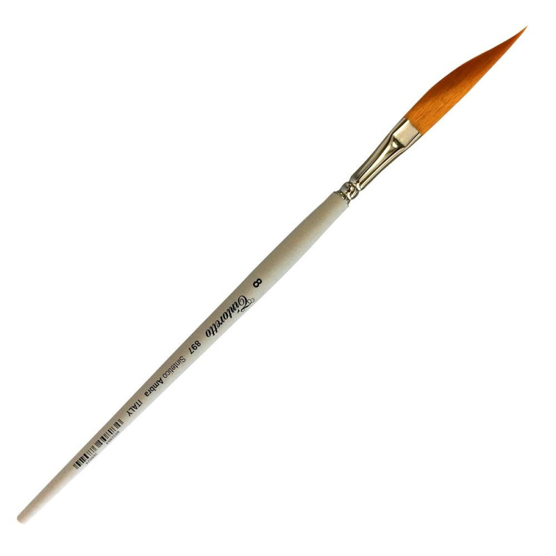 Pinceau épée long synthétique ambre série 897 Tintoretto n°6