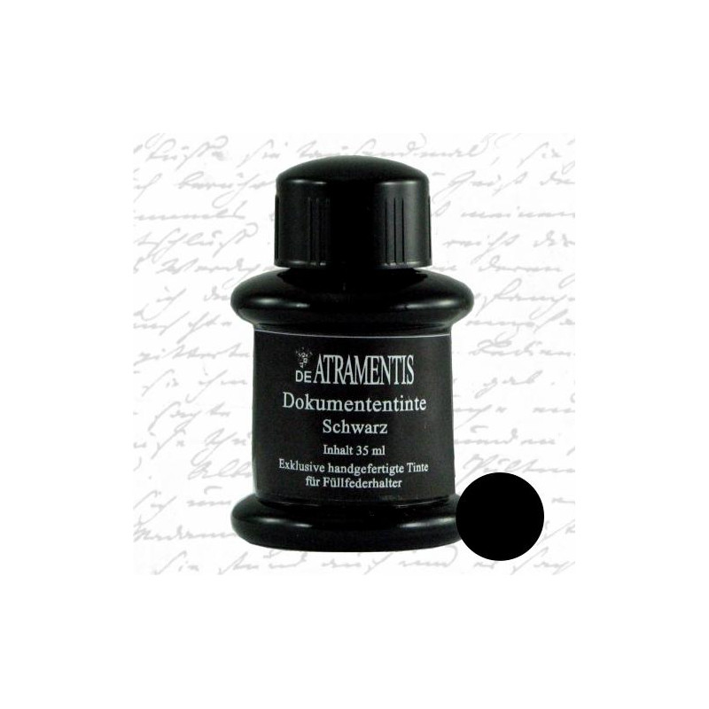Noir -Encre documentaire pour stylo-plume 45 ml De Atramentis