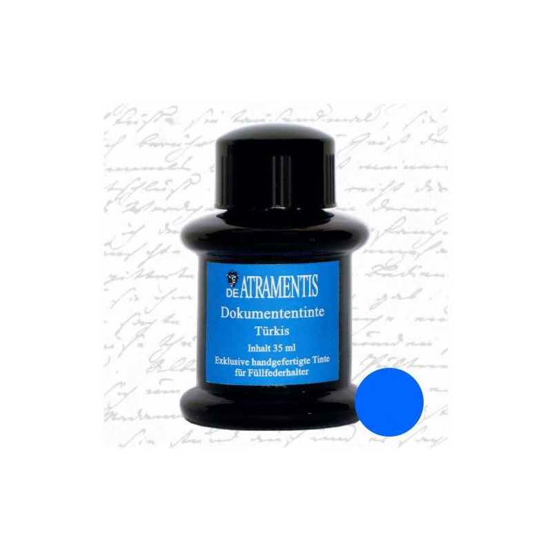 Cyan - Encre documentaire pour stylo-plume 45 ml De Atramentis