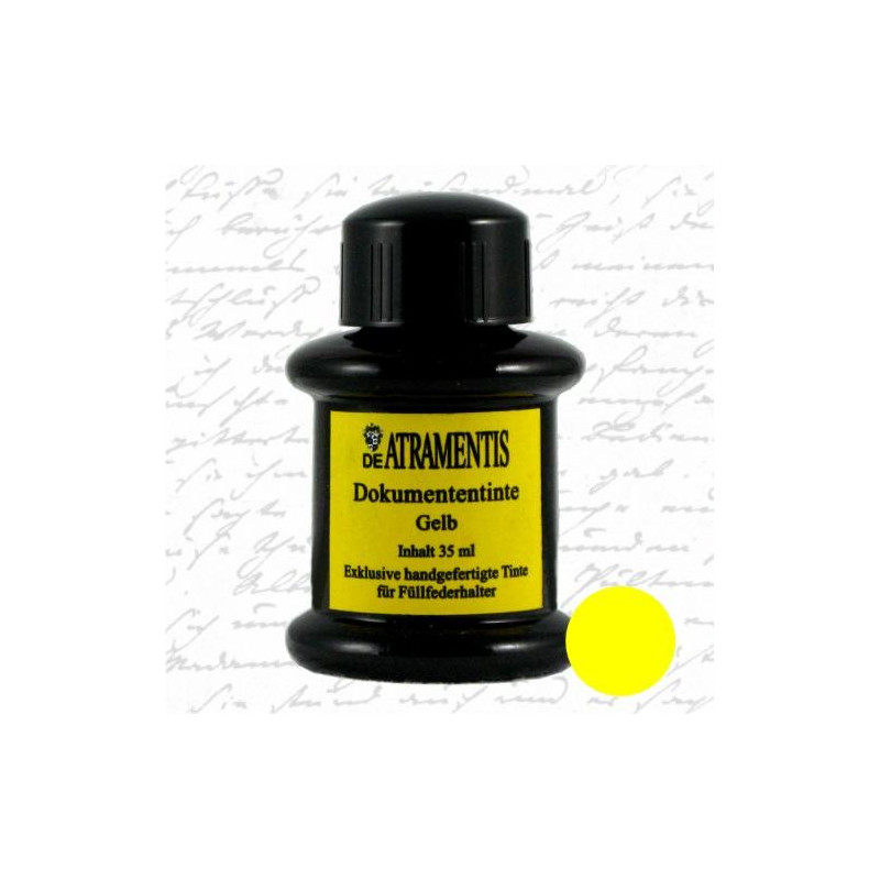 Jaune - Encre Dokumenten pour Stylo-plume De Atramentis 35ml