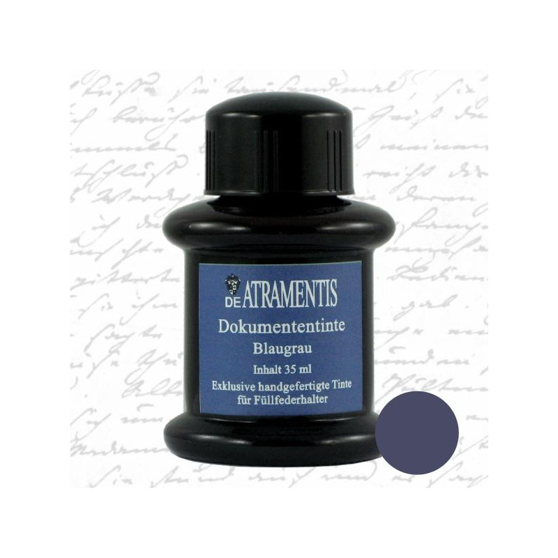 Gris bleu - Encre Dokumenten pour Stylo-plume De Atramentis 35ml