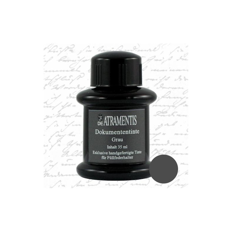 Gris - Encre Dokumenten pour Stylo-plume De Atramentis 35ml