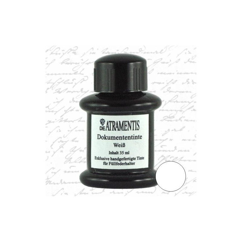Blanc - Encre documentaire pour stylo-plume 45 ml De Atramentis
