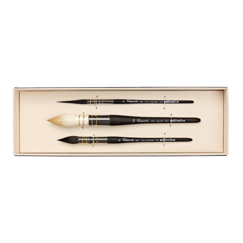 Kit Felice Feltracco de 3 pinceaux aquarelle Tintoretto
