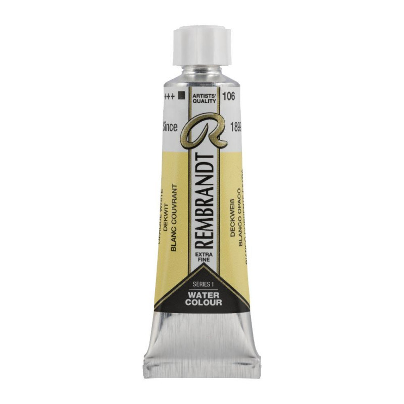 Blanc couvrant - Aquarelles Tube 10 ml Rembrandt