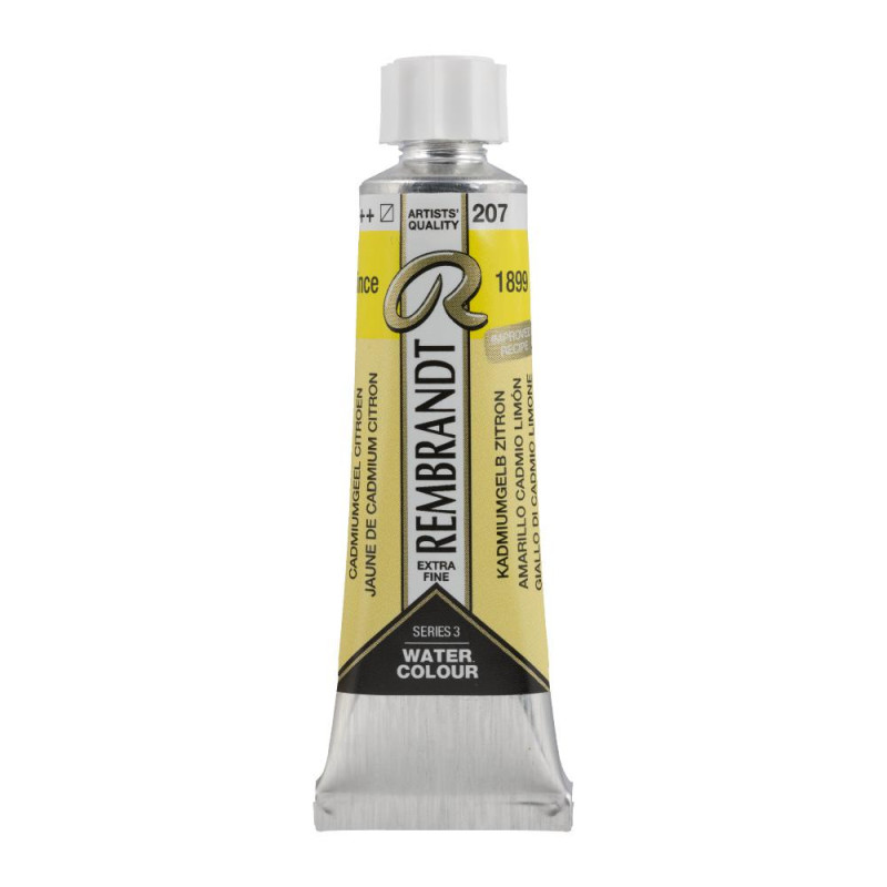 Jaune de cadmium citron - Aquarelles Tube 10 ml Rembrandt
