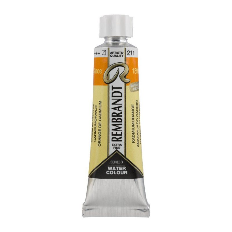 Orange de cadmium - Aquarelles Tube 10 ml Rembrandt