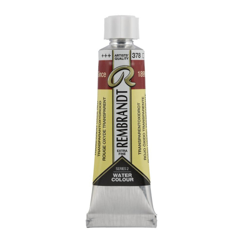 Rouge oxyde transparent - Aquarelles Tube 10 ml Rembrandt