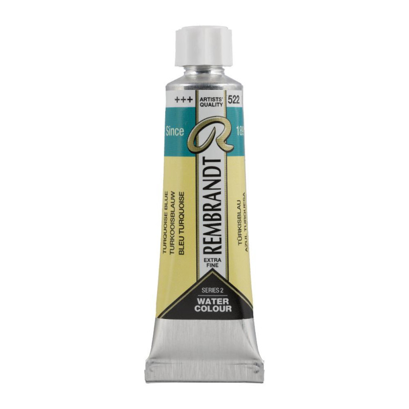 Bleu turquoise - Aquarelles Tube 10 ml Rembrandt