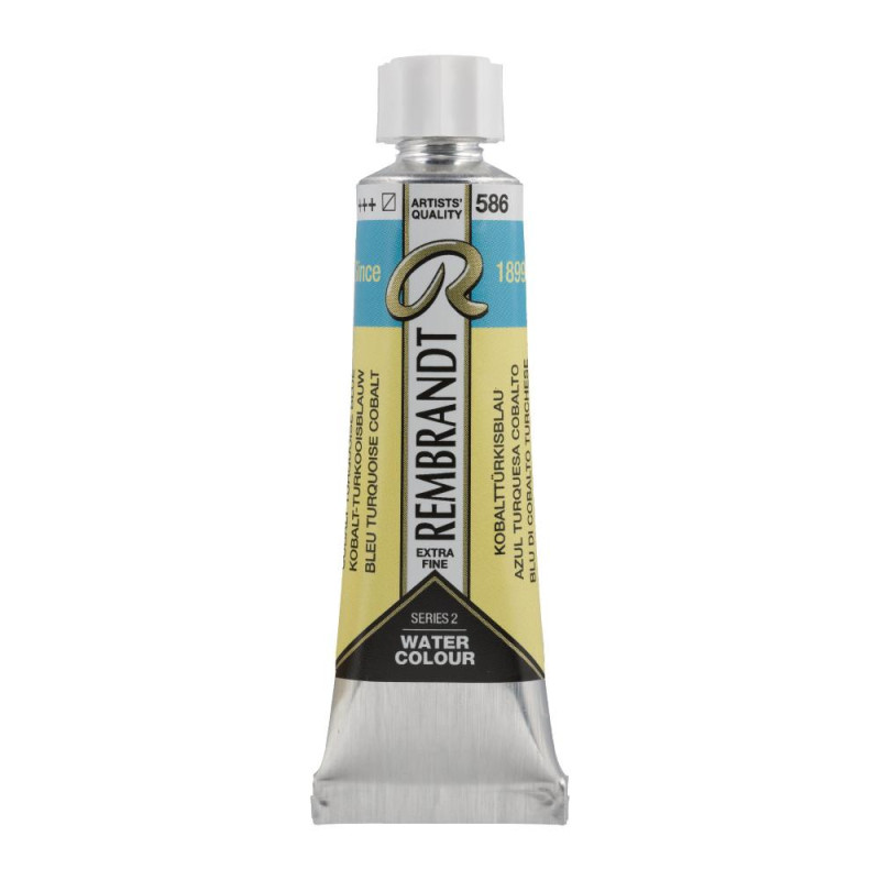 Bleu de cobalt turquoise - Aquarelles Tube 10 ml Rembrandt