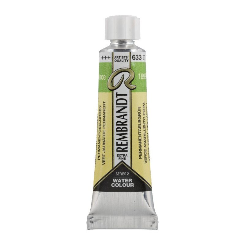 Vert jaune permanent - Aquarelles Tube 10 ml Rembrandt