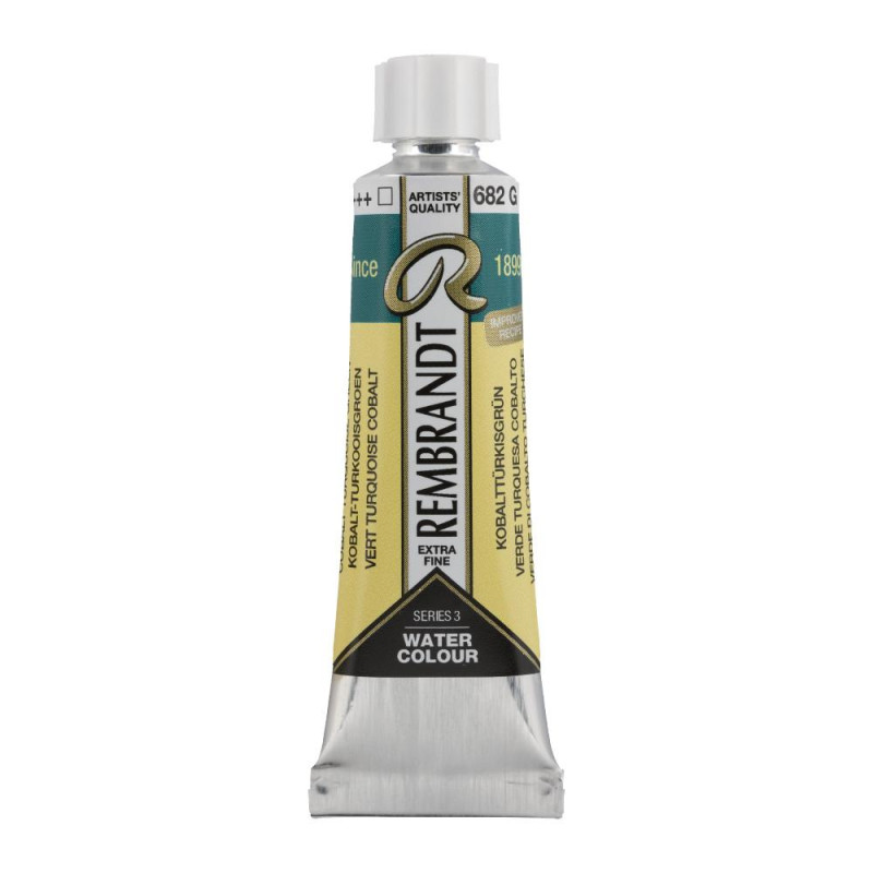 Vert de cobalt turquoise - Aquarelles Tube 10 ml Rembrandt