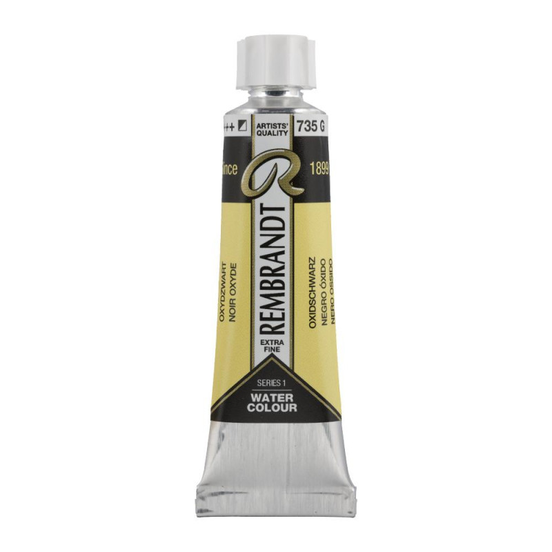 Noir oxyde - Aquarelles Tube 10 ml Rembrandt