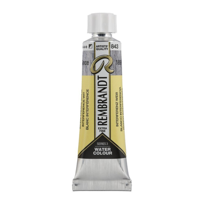 Blanc interférence - Aquarelles Tube 10 ml Rembrandt