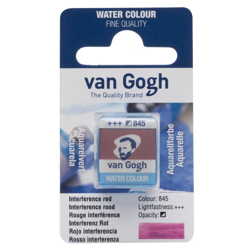 Rouge interférence - Aquarelles 1/2 Godet Van Gogh