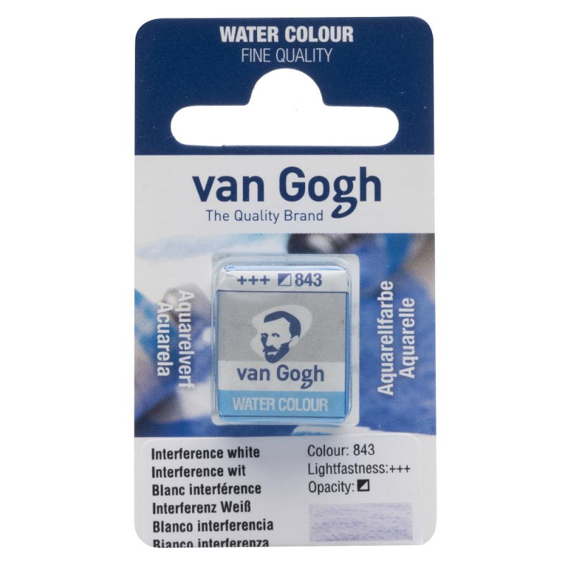 Blanc interférence - Aquarelles 1/2 Godet Van Gogh