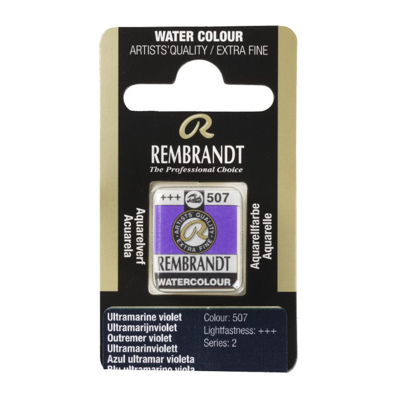 Violet outremer - Aquarelles 1/2 Godet Rembrandt