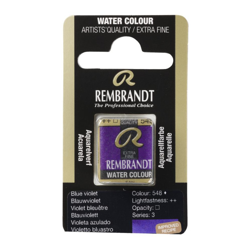 Violet bleu - Aquarelles 1/2 Godet Rembrandt
