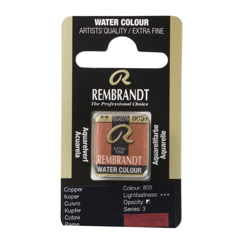 Cuivre - Aquarelles 1/2 Godet Rembrandt