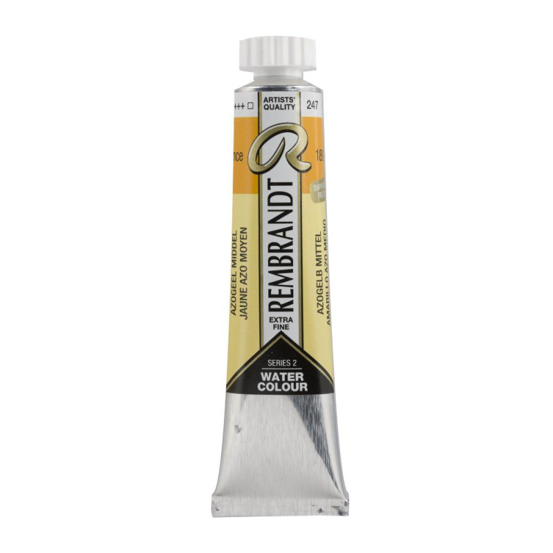 Jaune azo moyen - Aquarelles Tube 20 ml Rembrandt