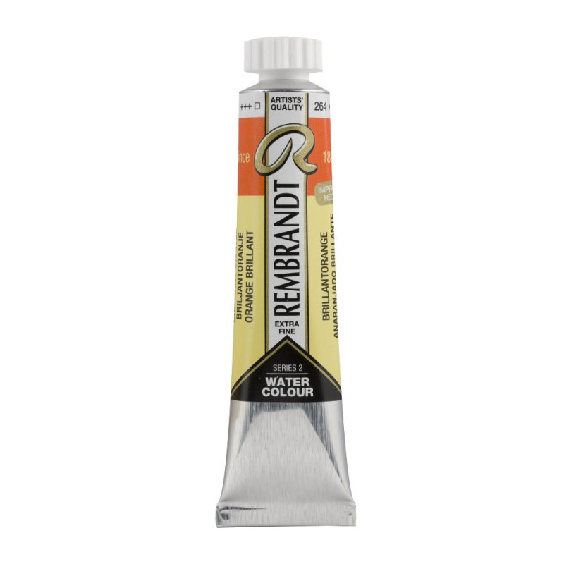 Orange brillant - Aquarelles Tube 20 ml Rembrandt