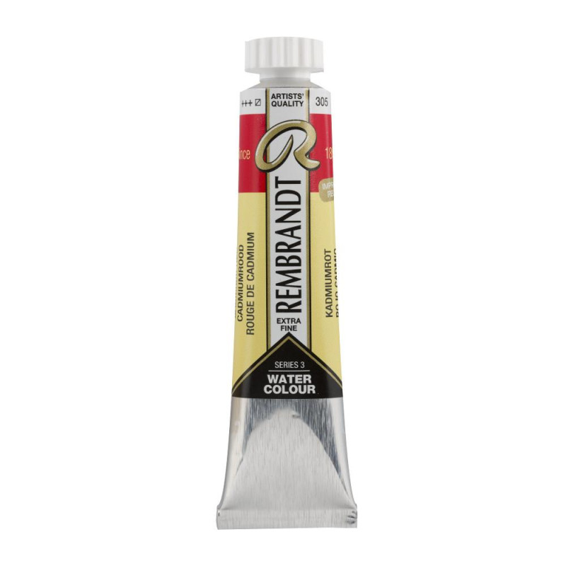 Rouge de cadmium - Aquarelles Tube 20 ml Rembrandt