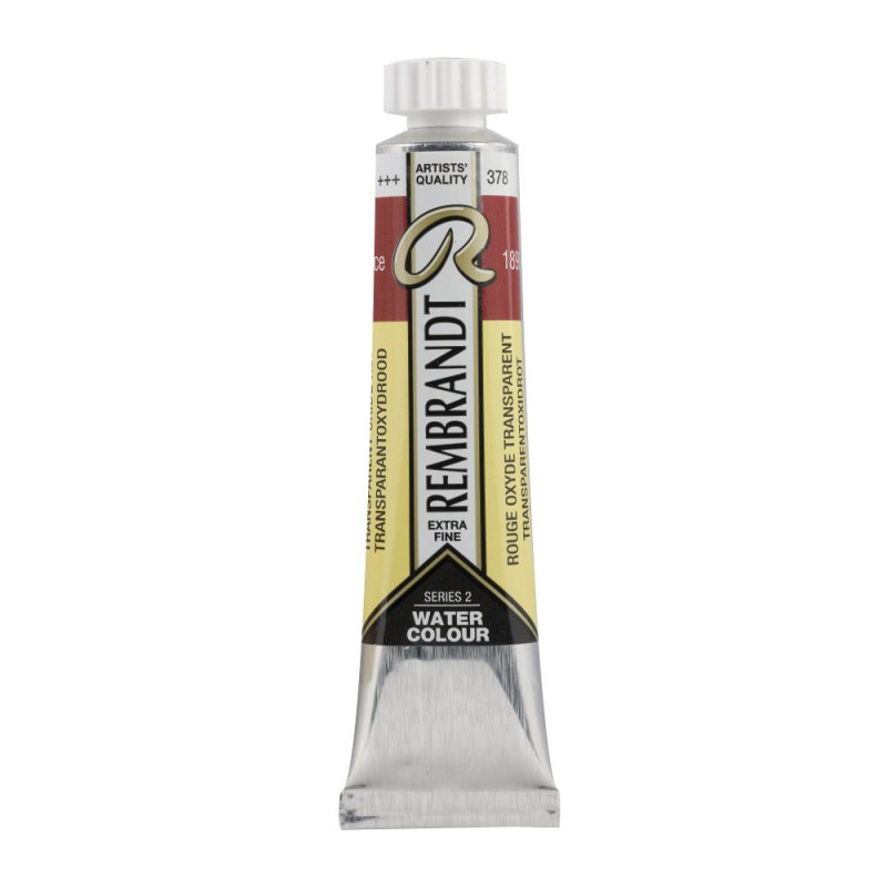 Rouge oxyde transparent - Aquarelles Tube 20 ml Rembrandt