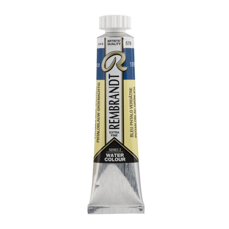 Bleu phtalo vert - Aquarelles Tube 20 ml Rembrandt