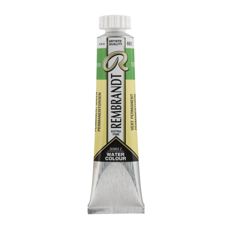 Vert permanent - Aquarelles Tube 20 ml Rembrandt
