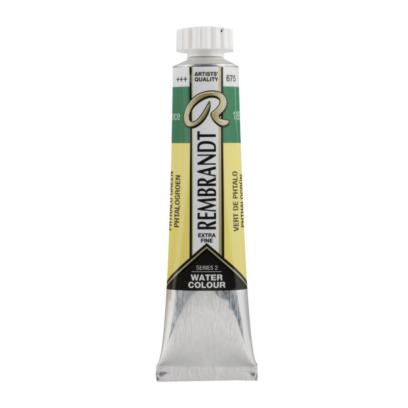 Vert phtalo - Aquarelles Tube 20 ml Rembrandt