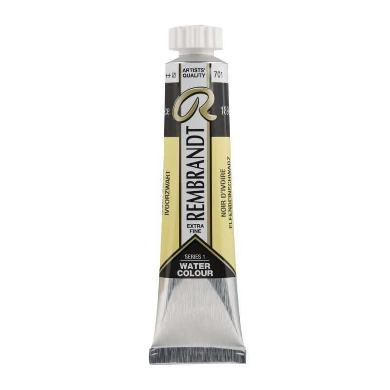 Noir d'ivoire - Aquarelles Tube 20 ml Rembrandt
