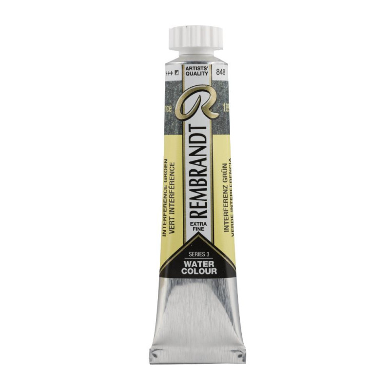 Vert interférence - Aquarelles Tube 20 ml Rembrandt