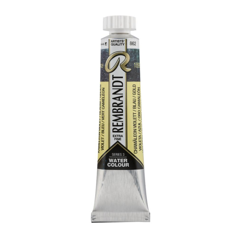 Caméléon violet bleu vert - Aquarelles Tube 20 ml Rembrandt