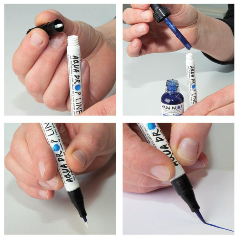 Pinceau Liner Aqua drop rechargeable Schmincke
