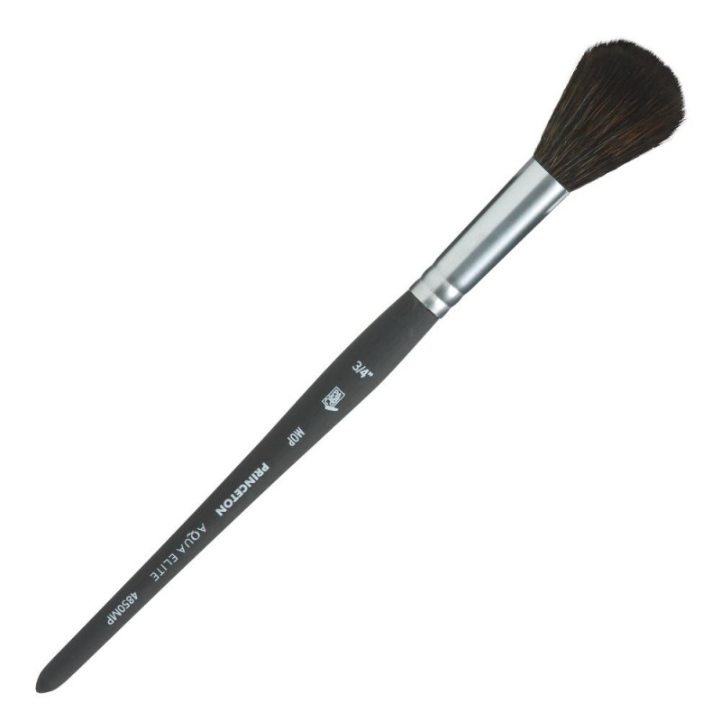 Pinceau usé bombé Mop Kolinsky synthétique ¾''Aqua Elite Princeton