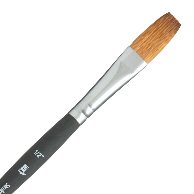 Pinceau plat Kolinsky long synthétique Princeton Aqua Elite ½''