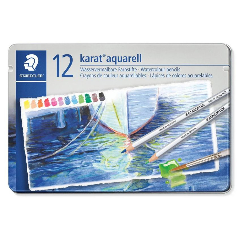 Boîte métal 12 crayons Karat Staedtler *