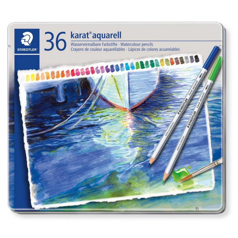 Boîte métal 36 crayons Karat Staedtler *