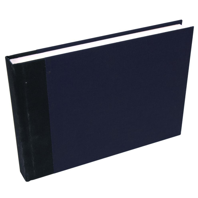Bloc toilé Clairefontaine 14,8x21 180g 60 f à grain, noir